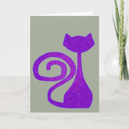 Tarjetas de felicitación del gato de la
