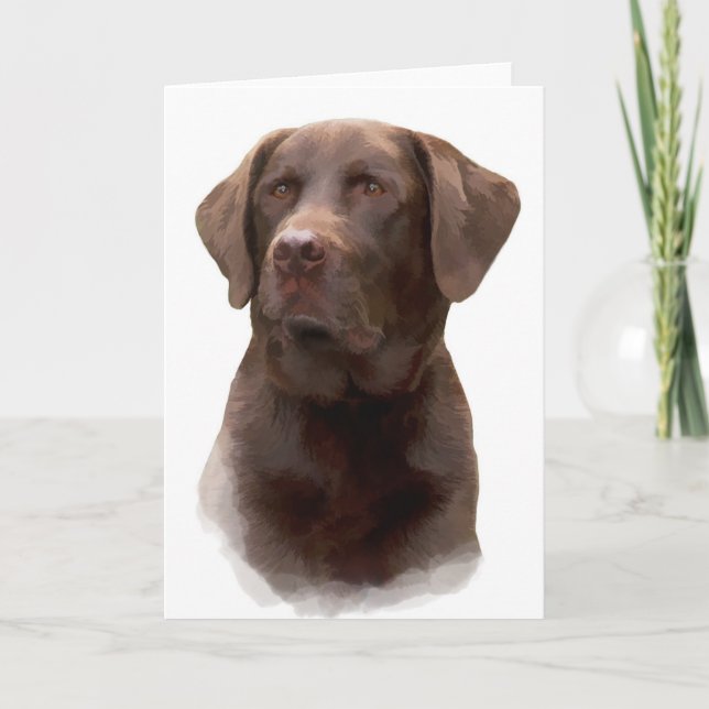 Tarjetas de felicitación del labrador retriever (Anverso)