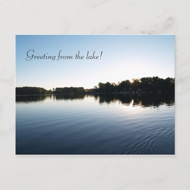Tarjetas de felicitación del lago (Anverso)