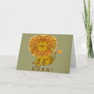 Tarjetas de felicitación del león
