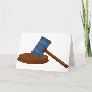 Tarjetas de felicitación del mazo de los jueces