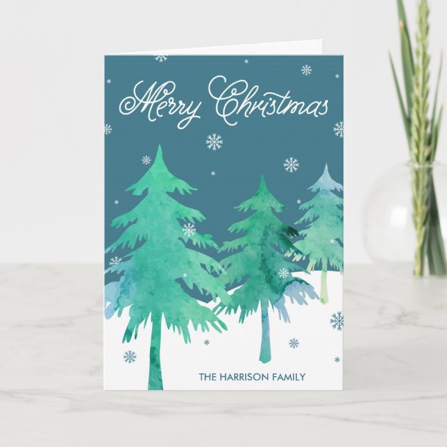 Tarjetas de felicitación del navidad de la escena (Anverso)