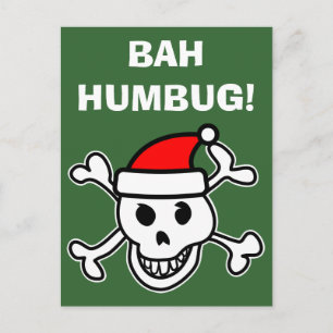 Tarjetas de felicitación del navidad del cráneo de