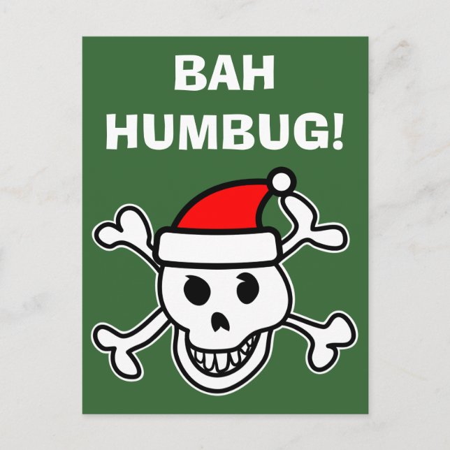 Tarjetas de felicitación del navidad del cráneo de (Anverso)