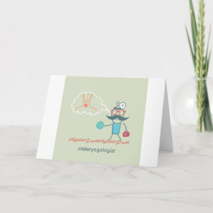 Tarjetas de felicitación del otorrinolaringólogo