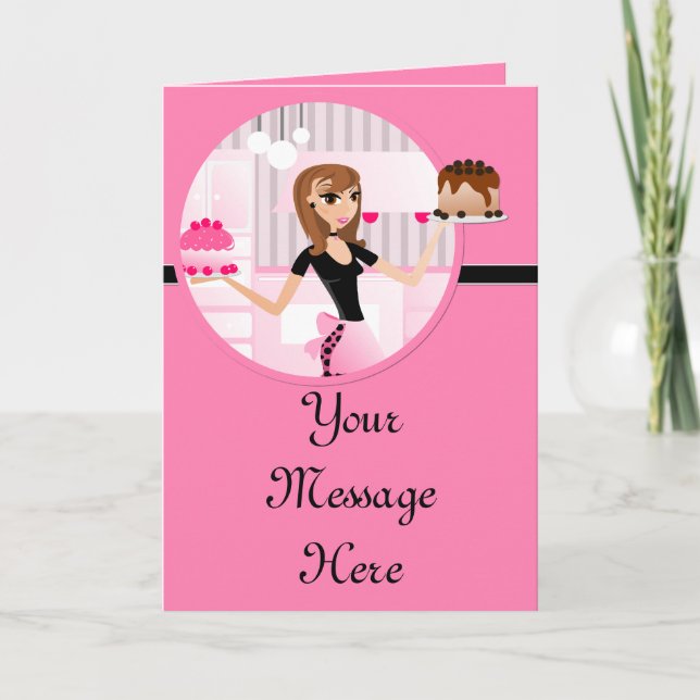 Tarjetas de felicitación del panadero/de la (Anverso)