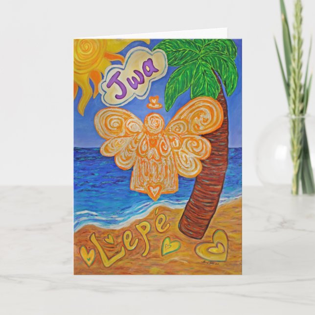 Tarjetas de felicitación del Personalizado Angel d (Anverso)