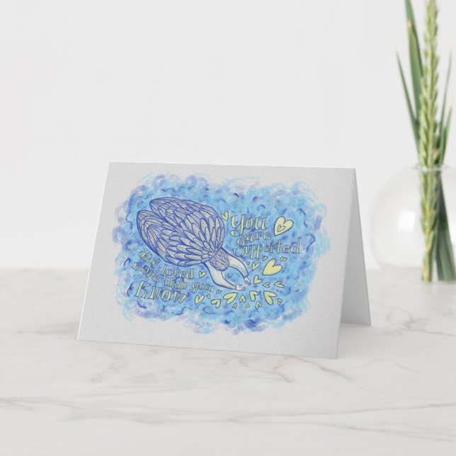 Tarjetas de felicitación del Personalizado de apoy (Anverso)