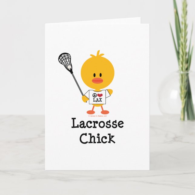 Tarjetas de felicitación del polluelo de LaCrosse (Anverso)