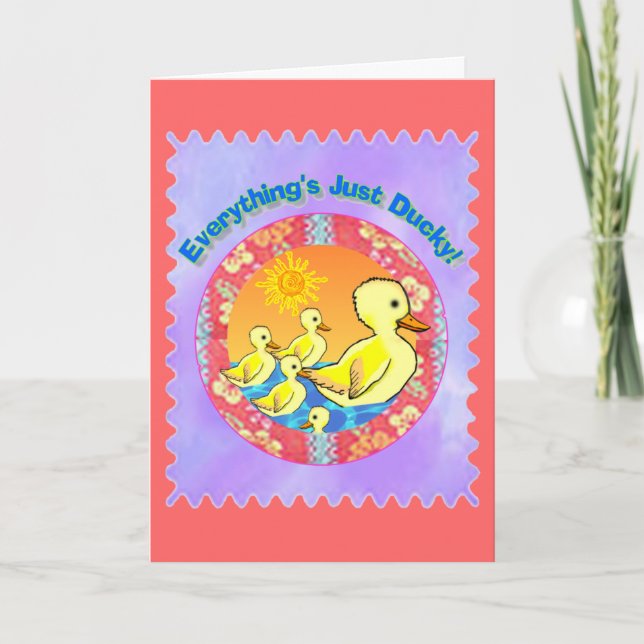 Tarjetas de felicitación Ducks (Anverso)