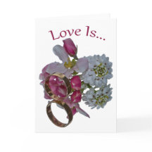 Tarjetas de felicitación. El amor es...