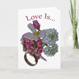 Tarjetas de felicitación. El amor es...