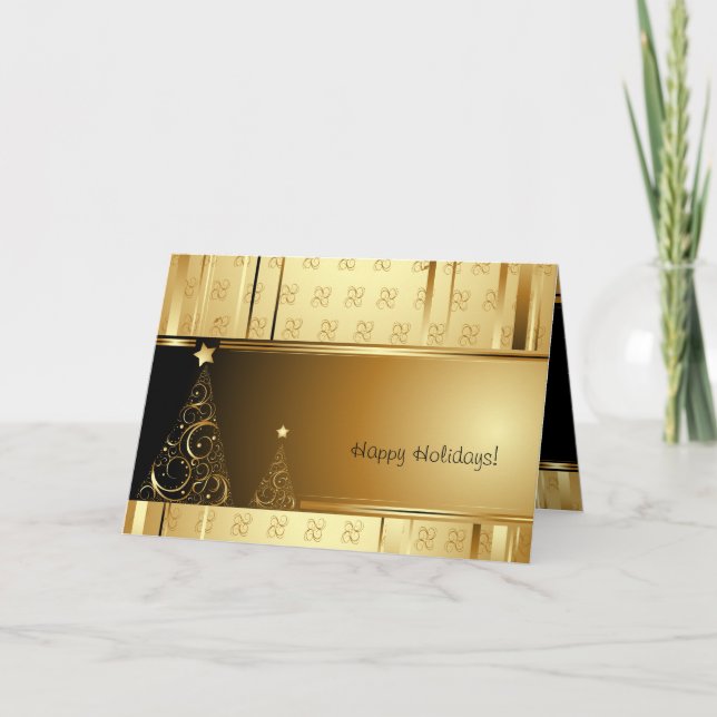 Tarjetas de felicitación elegantes del navidad del (Anverso)