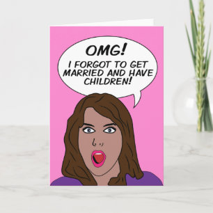 Tarjetas de felicitación en blanco RETRO COMICS