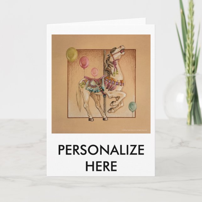 Tarjetas de felicitación - Feliz carrusel de cabal (Anverso)