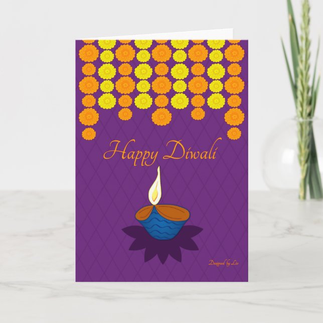 Tarjetas de felicitación Feliz Diwali (Anverso)