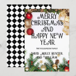 Tarjetas de felicitación Feliz Navidad Tarjeta Bla
