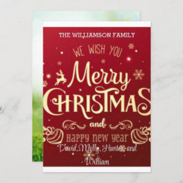 Tarjetas de felicitación Feliz Navidad Tarjeta de 