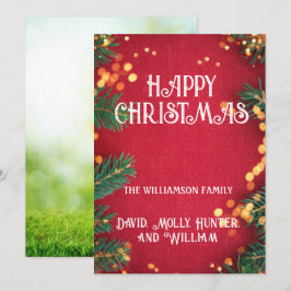 Tarjetas de felicitación Feliz Navidad Tarjeta Roj