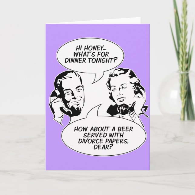 Tarjetas de felicitación feministas retras del (Anverso)