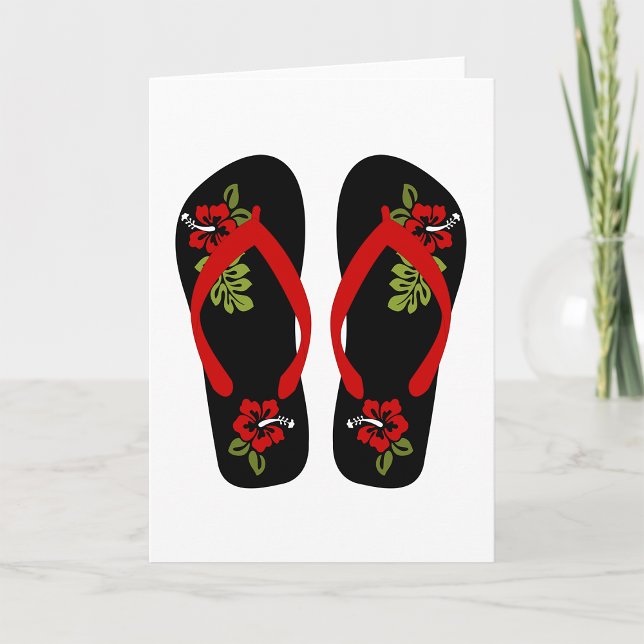 Tarjetas de felicitación Floral Flip Flops (Subido por el creador)