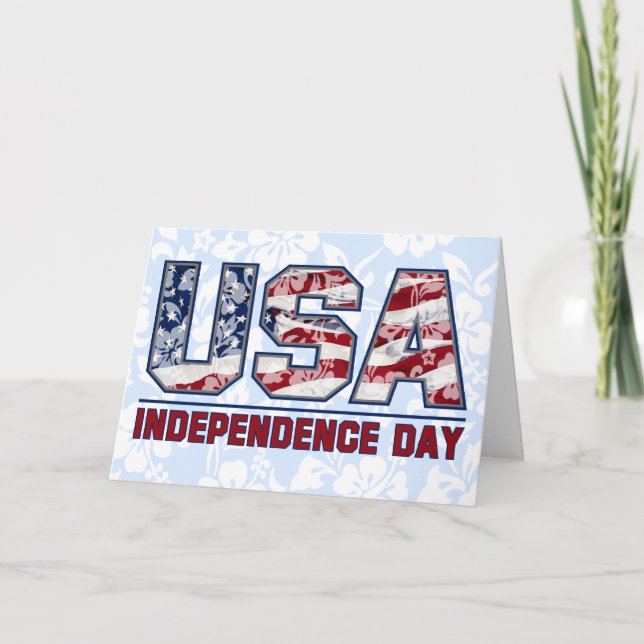 Tarjetas de felicitación florales hawaianas de los (Anverso)