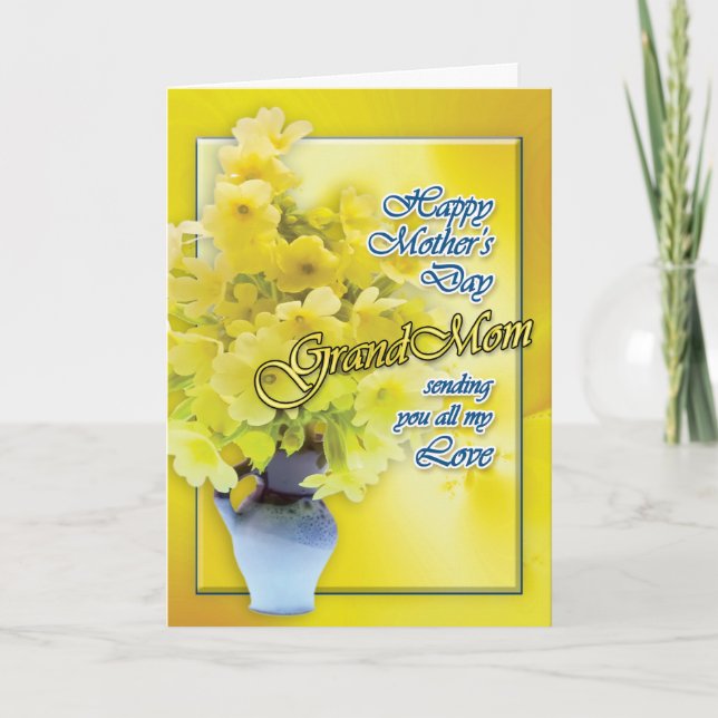 Tarjetas de felicitación - flores de oro (Anverso)