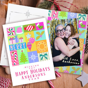 Tarjetas de felicitación fotográfica para navidade