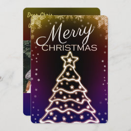 Tarjetas de felicitación fotográficas del árbol de