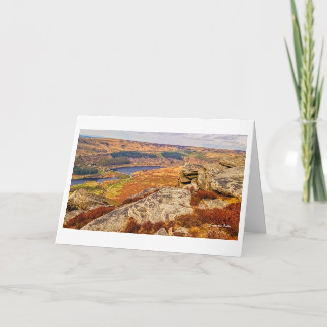 Tarjetas de felicitación fotográficas paisajística (Anverso)