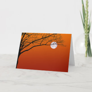 Tarjetas de felicitación Full Moon de Halloween