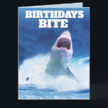 Tarjetas de felicitación FUNNY SHARK BIRTHDAY<br><div class="desc">CUADROS DE CUMPLEAÑOS CON TARJETAS DE CUMPLEAÑOS.</div>