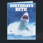 Tarjetas de felicitación FUNNY SHARK BIRTHDAY<br><div class="desc">CUADROS DE CUMPLEAÑOS CON TARJETAS DE CUMPLEAÑOS.</div>