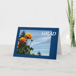 Tarjetas de felicitación GRAD Cielo Azul Rosa Nara