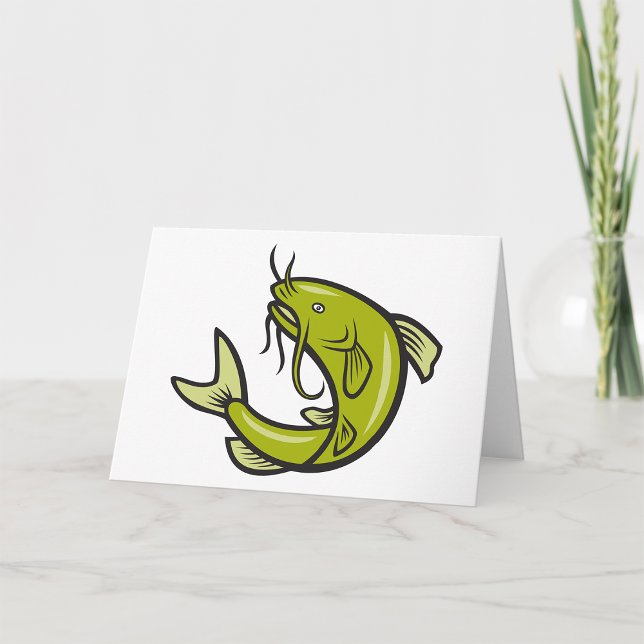 Tarjetas de felicitación Green Catfish (Subido por el creador)