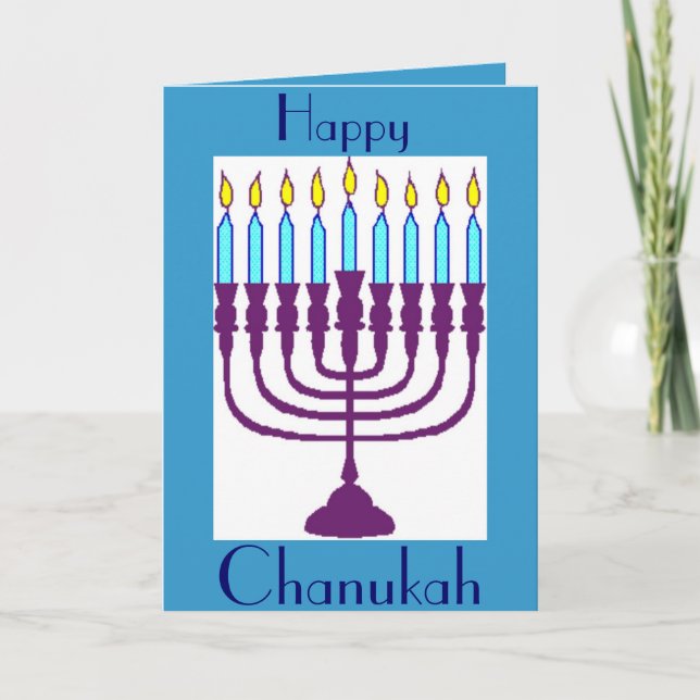 Tarjetas de felicitación Hanukah - Notecards - Reg (Anverso)
