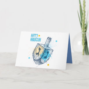 Tarjetas de felicitación Hanukkah personalizadas -