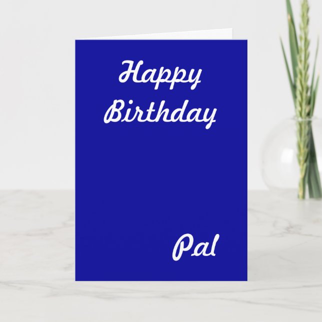 Tarjetas de felicitación Happy Birthday Pal (Anverso)