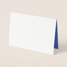 Tarjetas de Felicitación | Hoja. Mate. Azul. Hecho