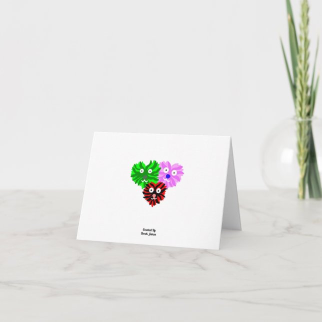 Tarjetas de felicitación horizontales pequeñas de  (Anverso)