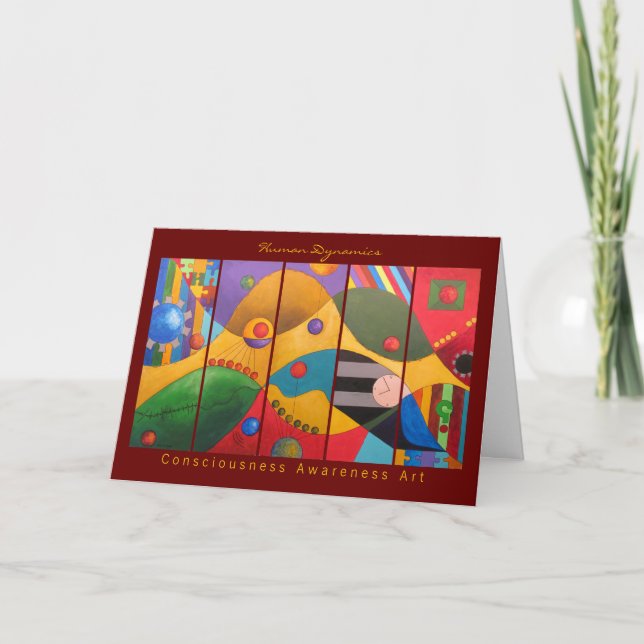 Tarjetas de felicitación humanas de la dinámica (Anverso)