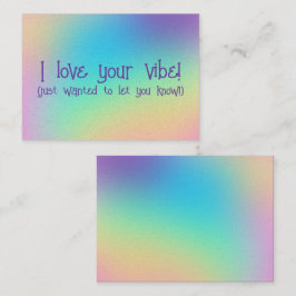 Tarjetas de felicitación "I love your Vibe"