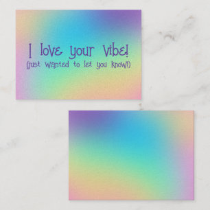 Tarjetas de felicitación "I love your Vibe"