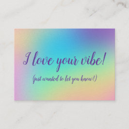 Tarjetas de felicitación "I love your Vibe"