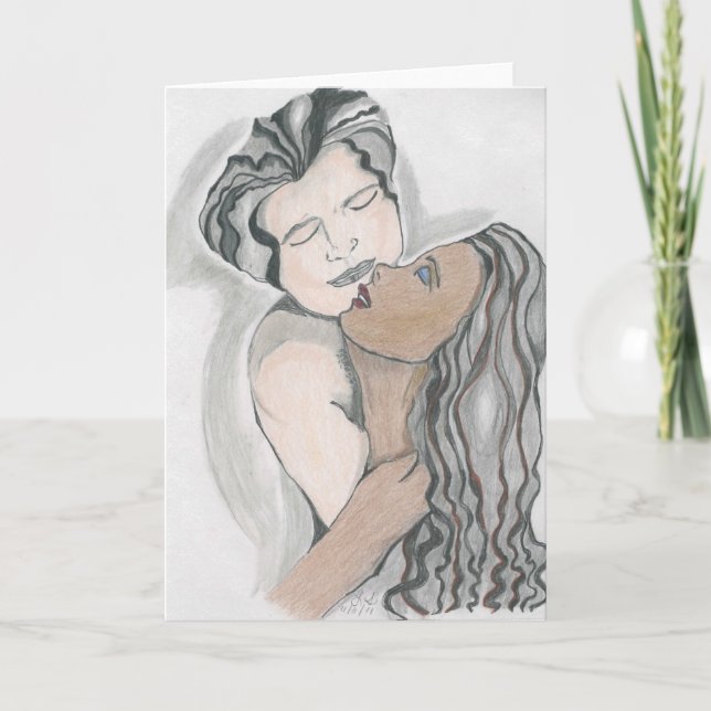 Tarjetas de felicitación, interracial, (Anverso)