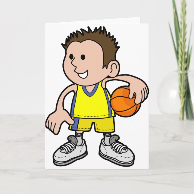 Tarjetas de felicitación jovenes del jugador de (Anverso)