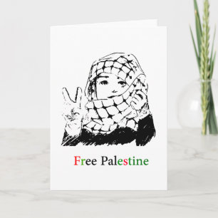 Tarjetas de felicitación libres de Palestina