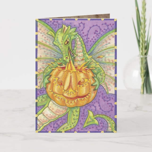 Tarjetas de felicitación lindas de Halloween (Anverso)