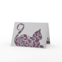Tarjetas de felicitación Mauve CrystalKatz