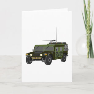 Tarjetas de felicitación militares de Hummer